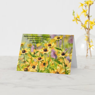 Wildblumen Gelbe Blume Bibelvers Karte