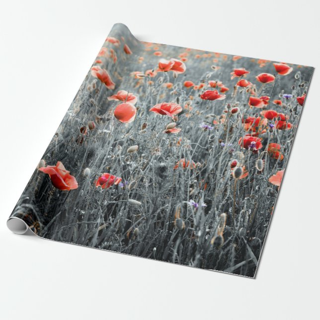 Wildblumen Geschenkpapier (Ungerollt)