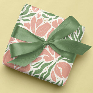Wildblumen-Geschenkpapier - Rosa Geschenkpapier Set