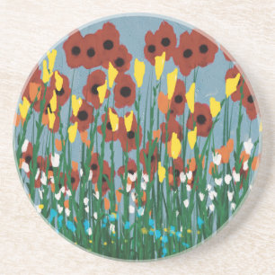 Wildblumen Getränkeuntersetzer