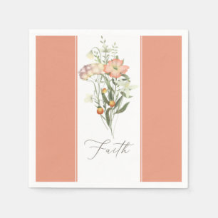 Wildblumen Glaube Serviette