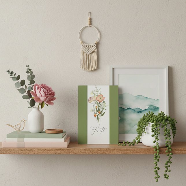 Wildblumen-Glaube-Tafel Fotoplatte (Von Creator hochgeladen)