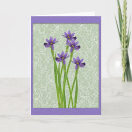 Wildblumen Grandeltern Tageskarte (Großdruck) Karte