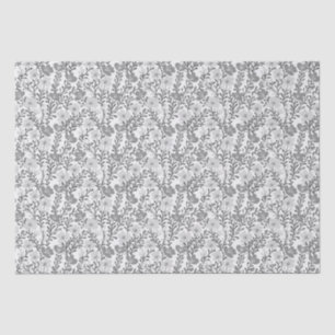 Wildblumen-Grau-Blüten Florale Babyparty-Benutzerd Seidenpapier