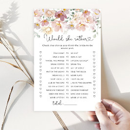 Wildblumen Hätte sie lieber Brautparty