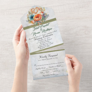 Wildblumen, Herz und Blut All In One Einladung