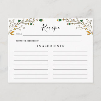 Wildblumen Hochzeit ,Boho Blumenzitat Postkarte