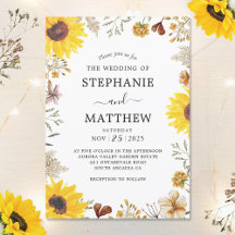 Wildblumen Hochzeit der Sonnenblumen Botanisches W