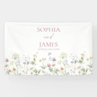 Wildblumen-Hochzeit im Blumen Garten