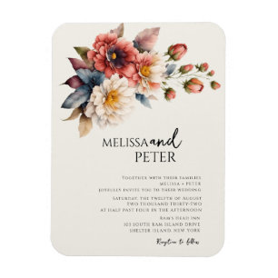 Wildblumen-Hochzeit Magnet