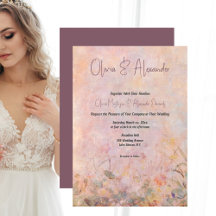 Wildblumen Hochzeit mit Aquarellblumen