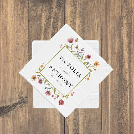 Wildblumen Hochzeit von Napkins Serviette