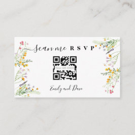 Wildblumen Hochzeiten Website einfügen QR CODE Begleitkarte