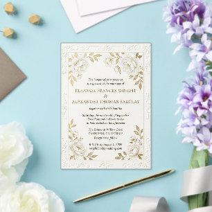 Wildblumen-Hochzeitseinladungsvorlage Acryleinladungen