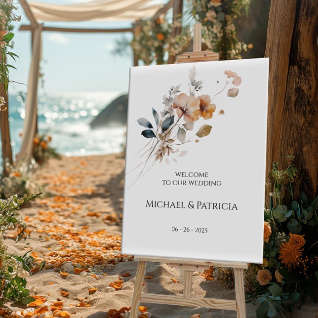 Wildblumen Hochzeitsempfang Poster (Von Creator hochgeladen)