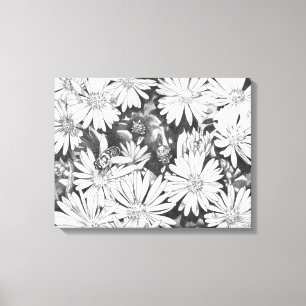 Wildblumen Honeybienen Art Print Leinwand Kleine