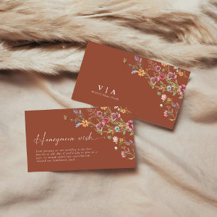 Wildblumen Honeymoon Wish Enclosure Card Begleitkarte