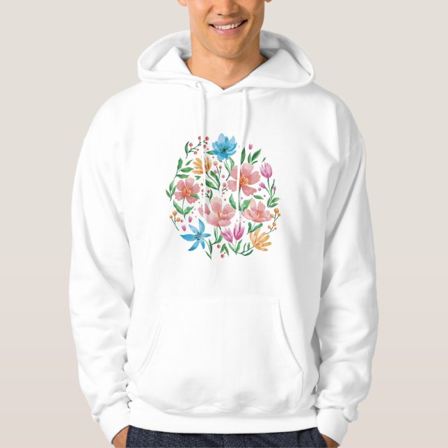 Wildblumen Hoodie (Vorderseite)
