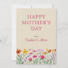 Wildblumen im Blumengeflecht zum Muttertag