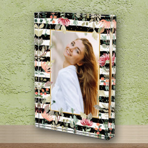 Wildblumen im Foto Schwarz-weiß Stripes