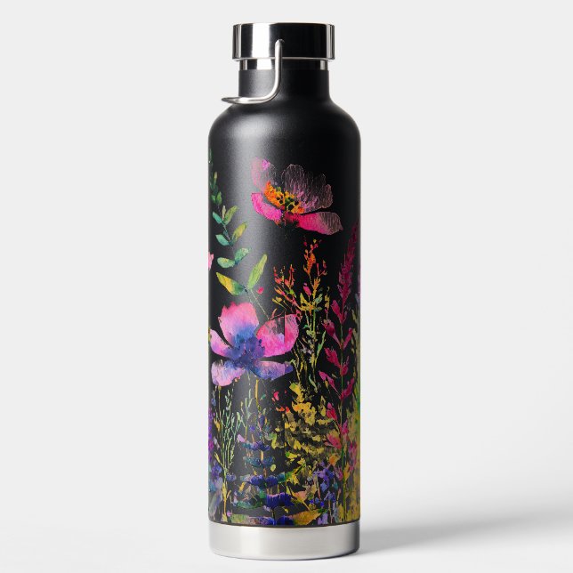 Wildblumen im hellen Frühling Trinkflasche (Rechts)