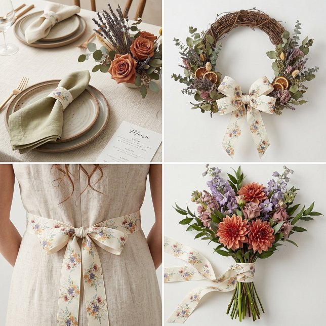 Wildblumen im Herbst Satinband (Von Creator hochgeladen)