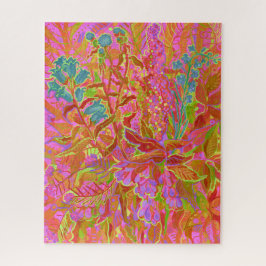 Wildblumen im Norden Farbenfrohe Sommerblumen Kuns Puzzle