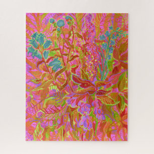 Wildblumen im Norden Farbenfrohe Sommerblumen Kuns Puzzle