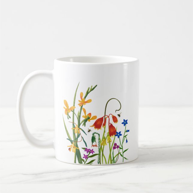Wildblumen im Sommer Kaffeetasse (Links)