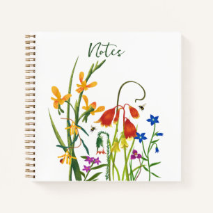 Wildblumen im Sommer Notizbuch
