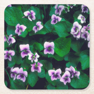 Wildblumen im Wald Rechteckiger Pappuntersetzer