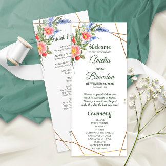 Wildblumen Imitate Goldschmiedgeometrische Rahmen  Programm