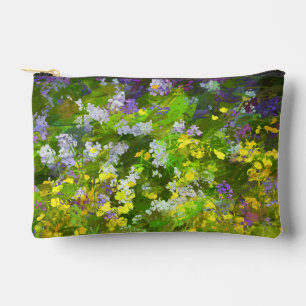 Wildblumen Impasto Malerei Originale Blumenkunst Zubehörtasche