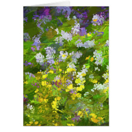 Wildblumen Impasto Malerei - Originelle Blume Kuns