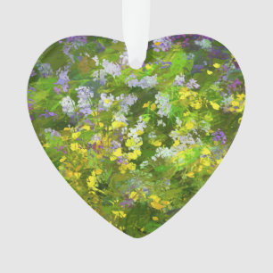 Wildblumen Impasto Malerei - Originelle Blume Kuns Ornament