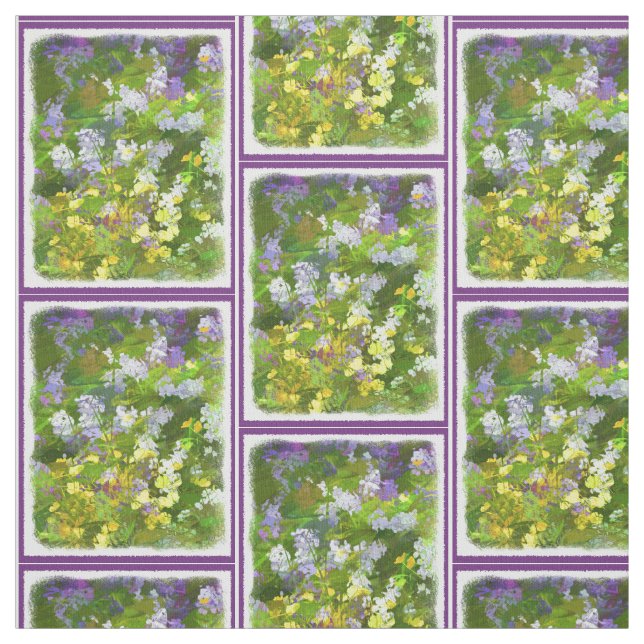 Wildblumen Impasto Malerei - Originelle Blume Kuns Stoff (Muster)