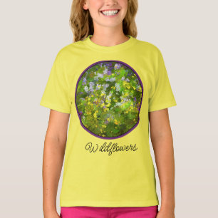 Wildblumen Impasto Malerei - Originelle Blume Kuns T-Shirt