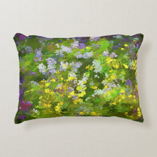 Wildblumen Impasto Malerei - Originelle Blume Kuns Zierkissen