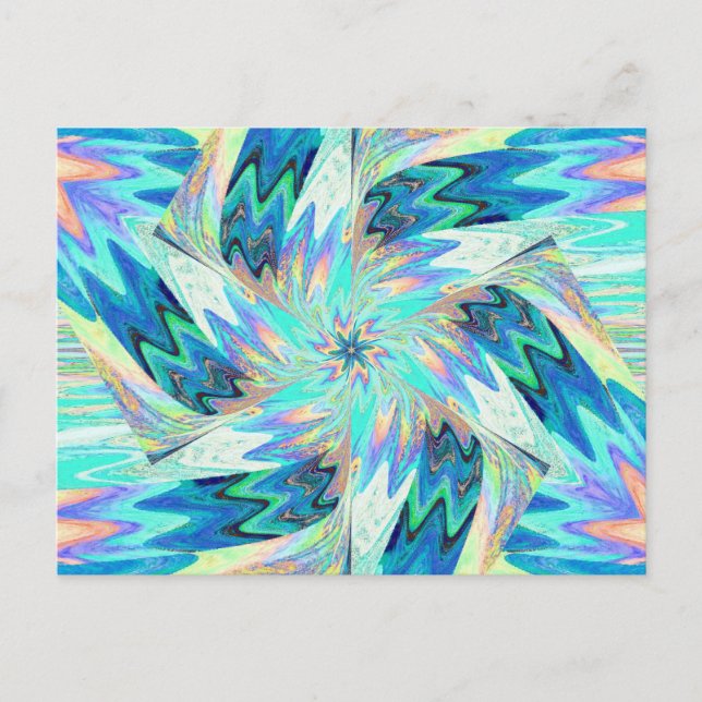 WILDBLUMEN IN ABSCHNITTEN 4 Postkarte (Vorderseite)