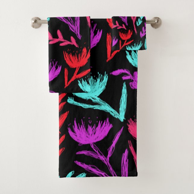 Wildblumen in Colors der POP! Badhandtuch Set (Insitu)