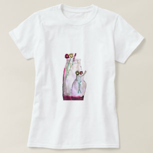 Wildblumen in der Vase T-Shirt