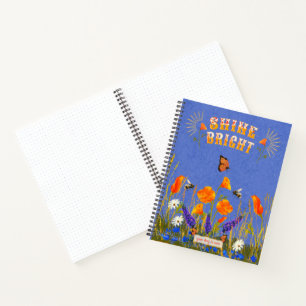 Wildblumen in Feldbereichen - Inspiration Notizbuch