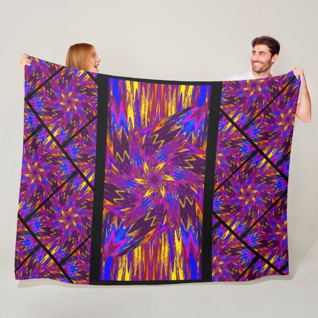 Wildblumen in Pastellen 14 Fleecedecke (Beispiel)