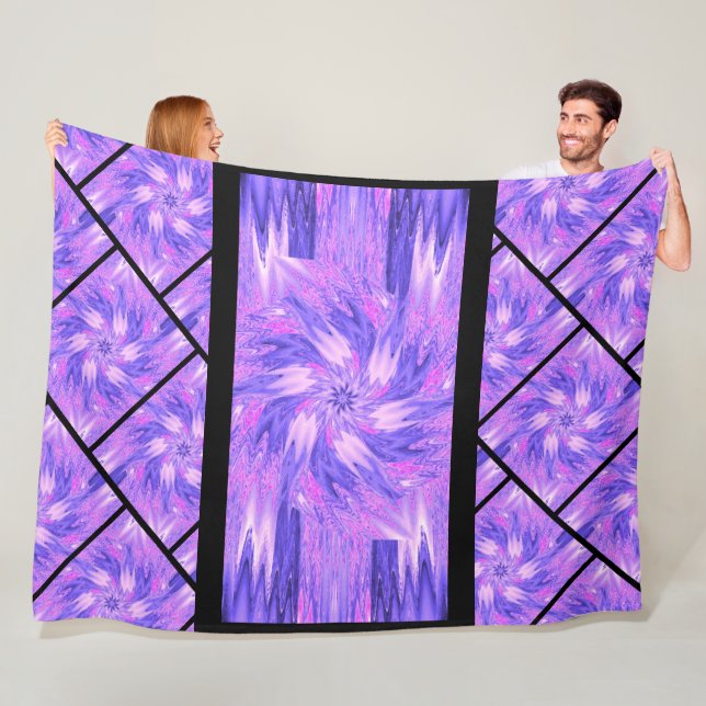 Wildblumen in Pastellen 9 Fleecedecke (Beispiel)