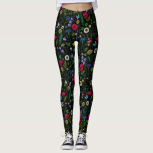 Wildblumen in schwarz leggings