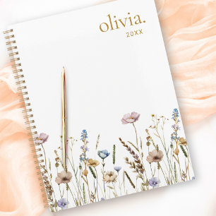 Wildblumen Individuelle Name Floral Planer
