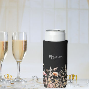 Wildblumen-individuelle Name-Skript Selters Dosenkühler