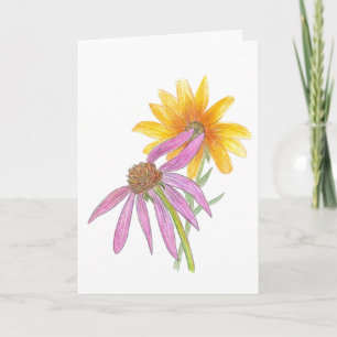 Wildblumen, innen leer karte