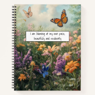 Wildblumen-Journal Notizbuch