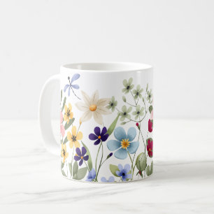 Wildblumen Kaffeetasse